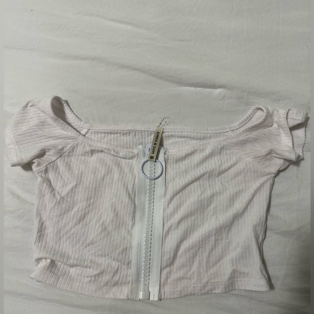 LF cropped off the shoulder shirt